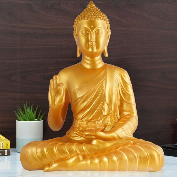 Buddha Idol Statue Showpiece Gift Gifting Item Polystone Home Decor Decoration